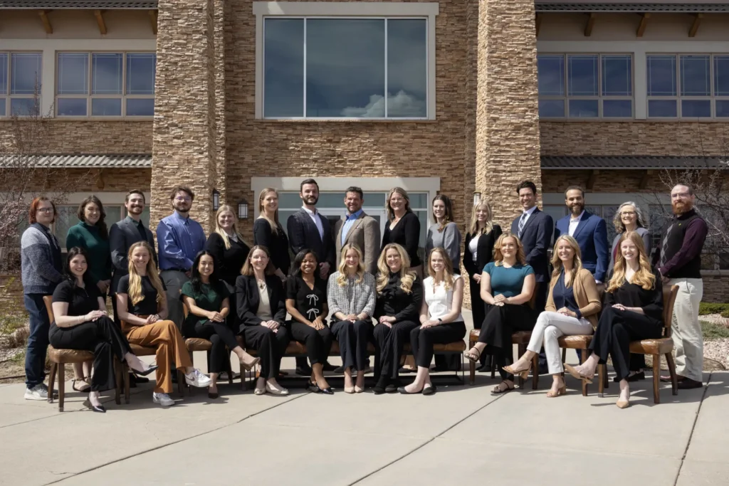 An image of the Mason Law and Planning Group staff in front of the Monument office