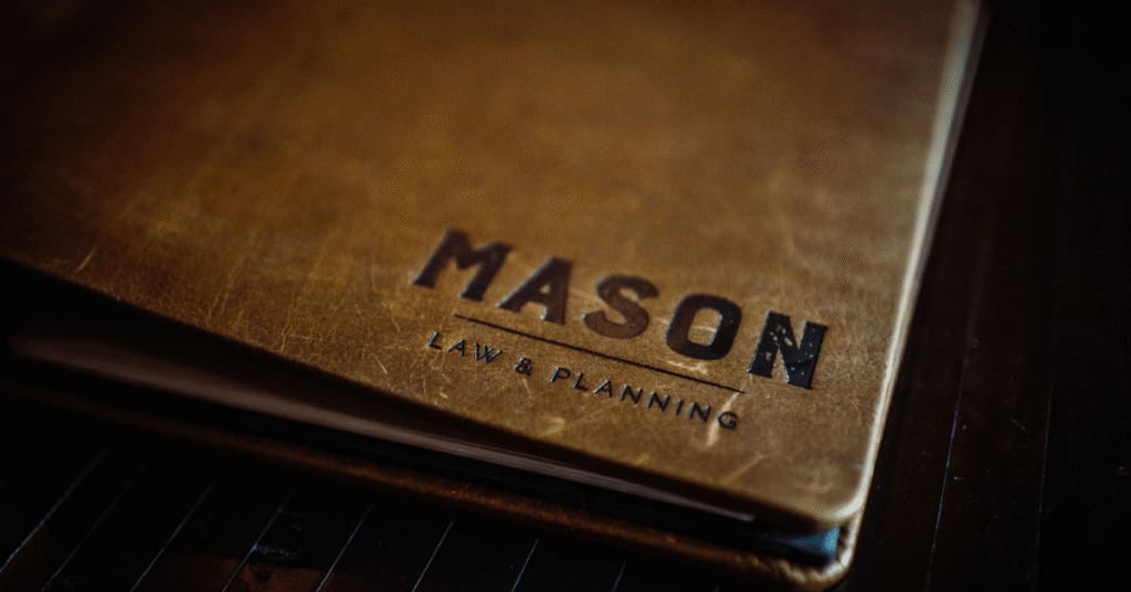 Photo of estate planning binder