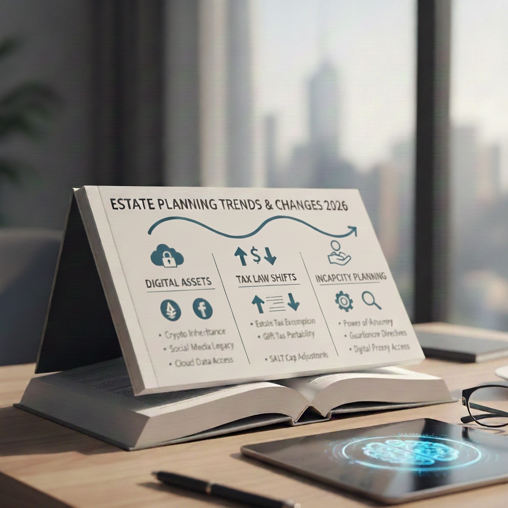 One page chart outlining estate planning trends and changes for 2026