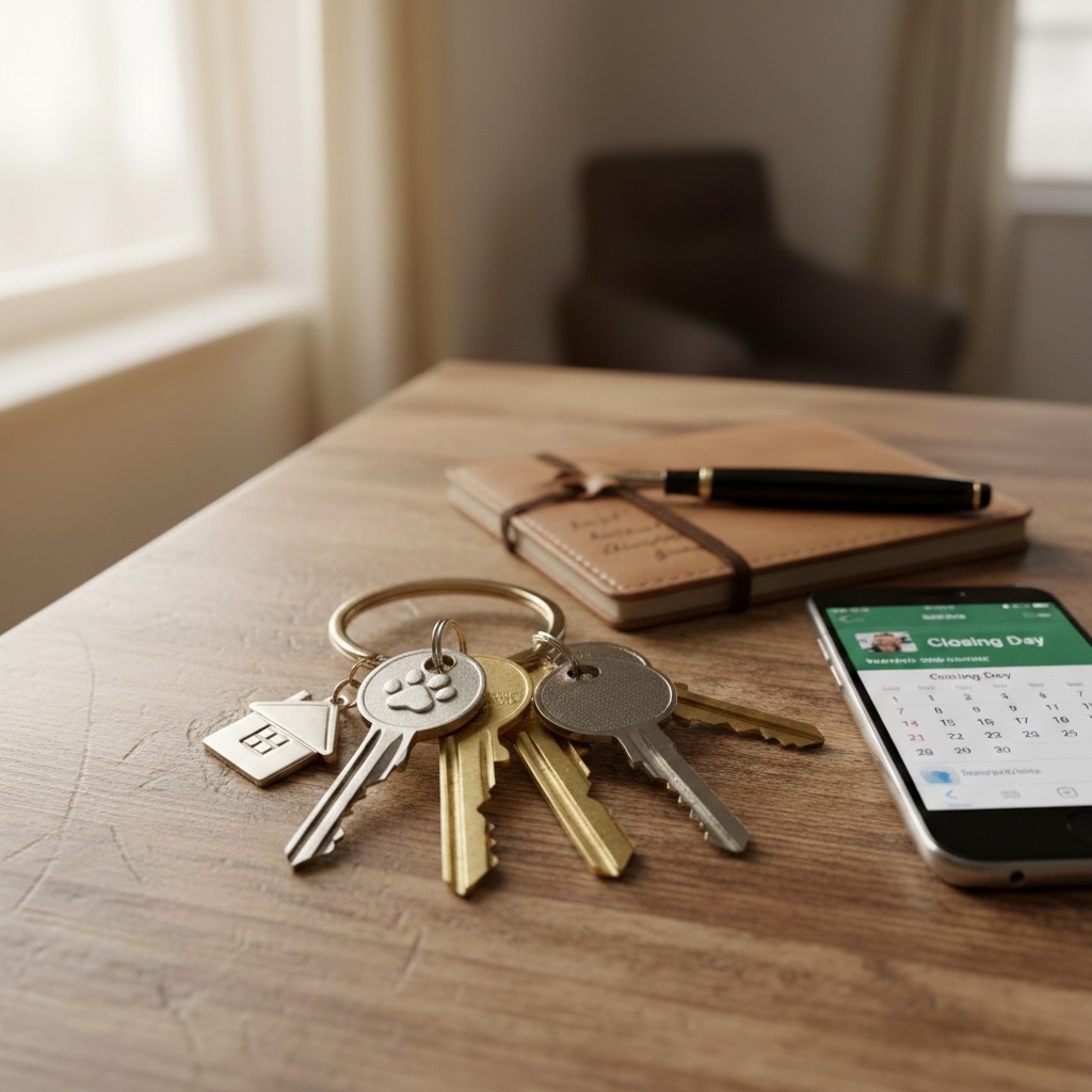 House keys on a desk representing estate planning for property owners in Colorado Springs