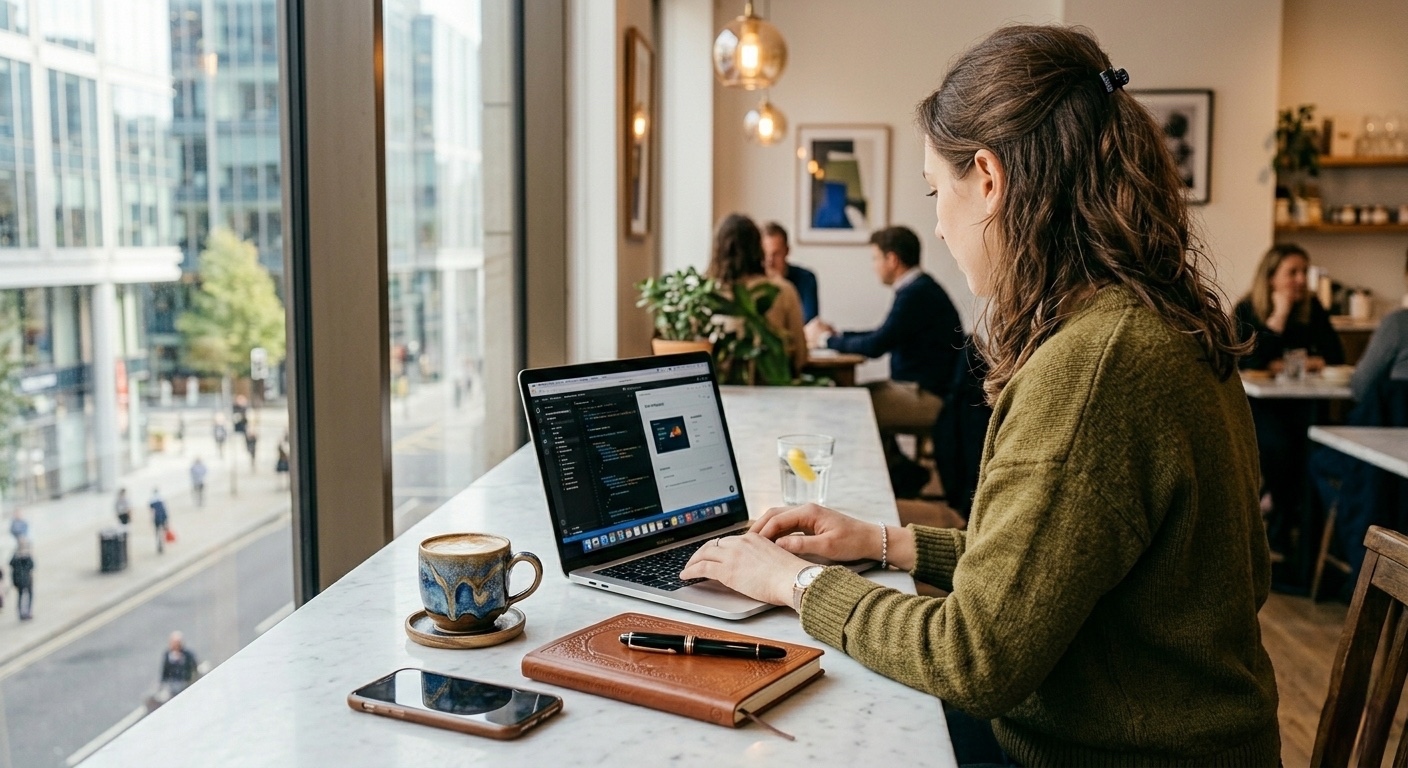 person using laptop to manage digital assets for estate planning